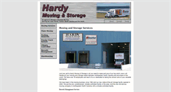 Desktop Screenshot of hardymovingandstorage.com